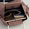 Жіноча сумка з металевими ручками 01540888213646pink рожева, фото 5