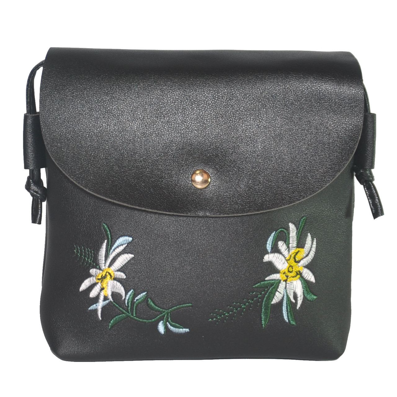 Жіночий клатч з вишивкою 01552880850661black чорний, фото 1