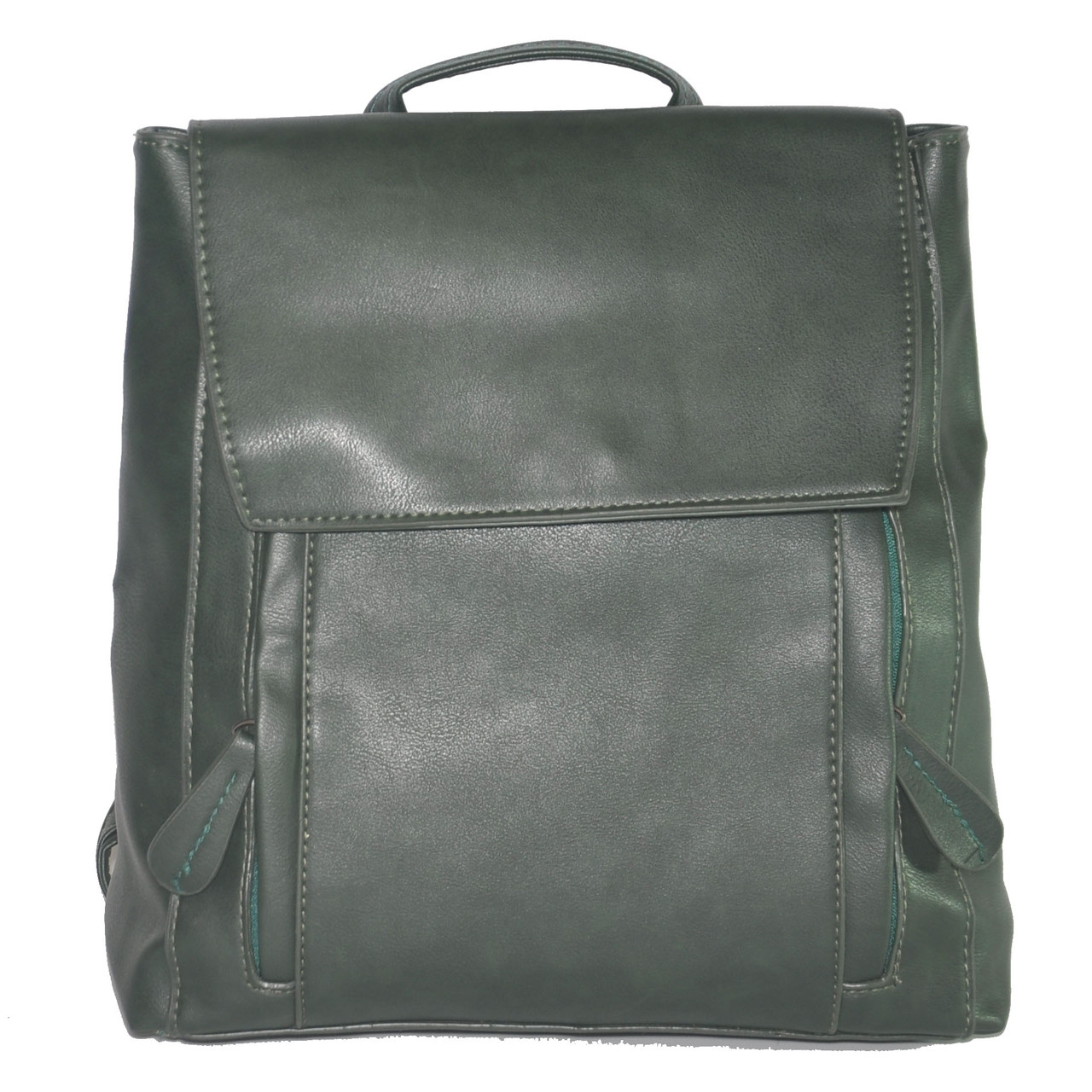 Жіночий рюкзак з двома блискавками 01540894938123green зелений, фото 1