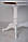 Стіл дерев'яний овальний на двох ніжках, кухонний, обідній ДАНІЕЛЬ (білий), 148 див., фото 2