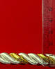 Шнур меблевий 10 мм молочний/золото люрекс, фото 3