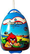 Пластиковый детский чемодан Angry Birds №092 голубой 22 л