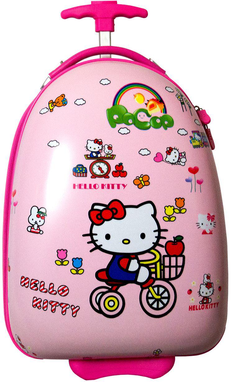 Пластиковый детский чемодан Hello Kitty №097 сиреневый 22 л