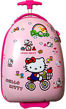 Пластиковый детский чемодан Hello Kitty №097 сиреневый 22 л