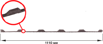 Ущільнювач для Профнастилу Т20 (Прушінскі).