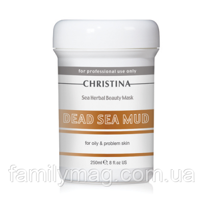 Маска для проблемної шкіри на основі бруду Мертвого моря, Sea Herbal Dead Sea Mud Beauty Mask CHRISTINA, 250 мл.