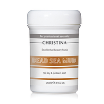 Маска для проблемної шкіри на основі бруду Мертвого моря, Sea Herbal Dead Sea Mud Beauty Mask CHRISTINA, 250 мл.