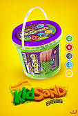 Кінетичний пісок KidSand 1000 г з пасочками Danko Toys (KS-01-01)