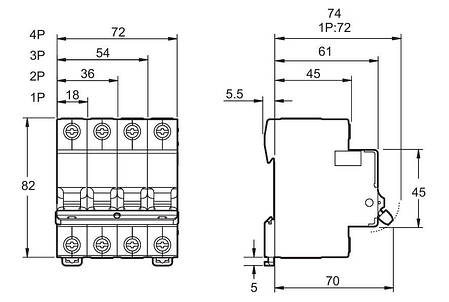 Автоматичний вимикач EZ9 1Р, 10А Schneider Electric, фото 2