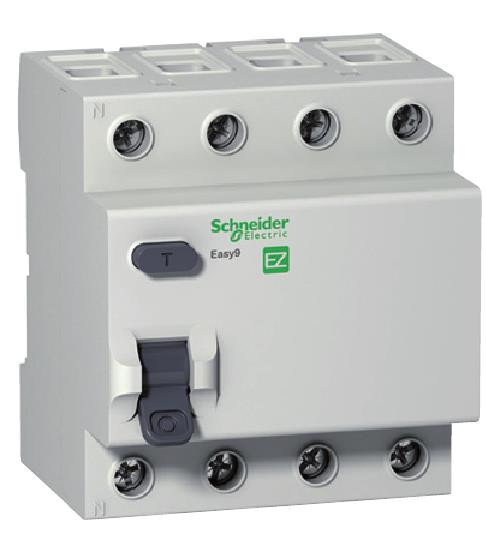 УЗО Schneider Electric EZ9 4P, 30 мА, 25А, тип АС - захист від витоків струму