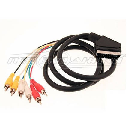 Кабель SCART - 6 RCA, 1.2 м, фото 2