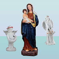 Декоративные фигуры для дома, сада, церкви Дева Мария с младенцем и ангелами 1