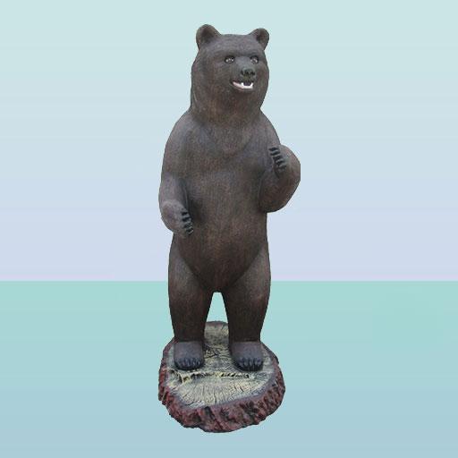 Велика набивна садова скульптура для саду Ведмідь