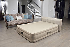 69019 BW Надувна ліжко Essence Fortech 229х152х79см зі спинкою, вбудований електронасос
