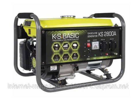 Генератор бензиновий K&S BASIC KS 2800A (2,8 кВт, алюмінієва обмотка)