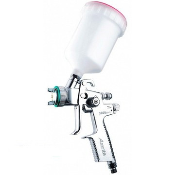 Краскопульт пневматичний тип HVLP верхній пластиковий бачок, діаметр форсунки-0,8 мм ITALCO H-3003-