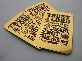 Магніт металевий №28 «Trust in the Lord»