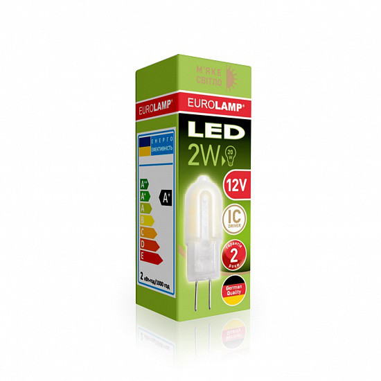 Лампа EUROLAMP світлодіодна 12v 2w 3000K G4 0227(12)