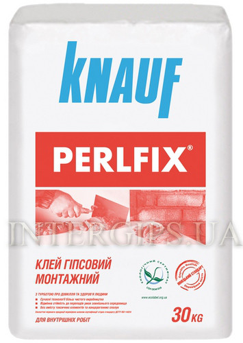 Клей для гіпсокартону Perlfix Knauf Харків, 30 кг