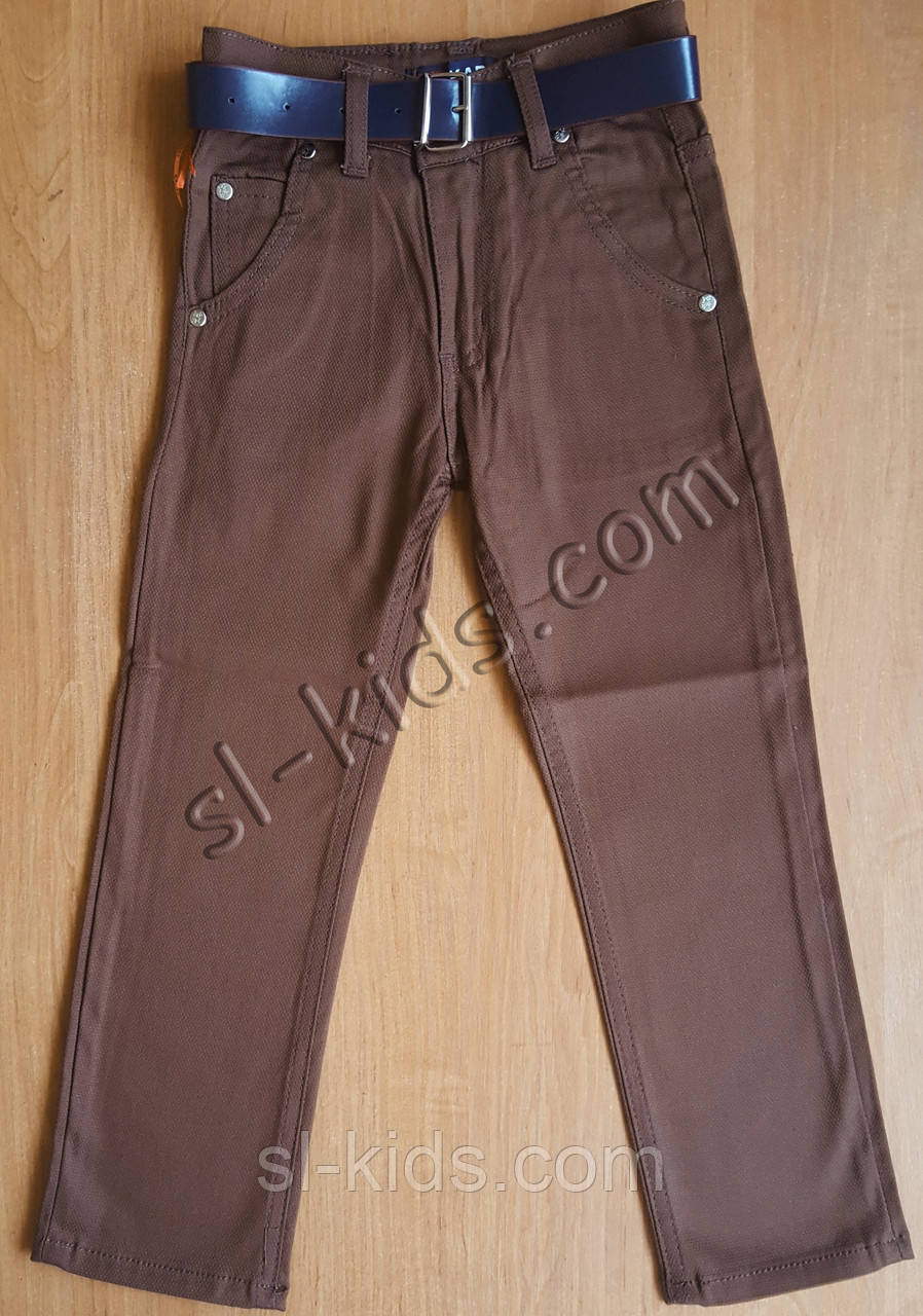 Штани,джинси для хлопчика 6-10 років(Kabay)(коричневі) пр. Туреччина, фото 1