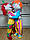 Зрістова лялька клоун дівчинка, фото 3