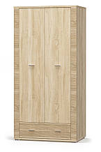 Шафа у вітальню з ДСП/МДФ Гресс 2Д1Ш Меблі Сервіс