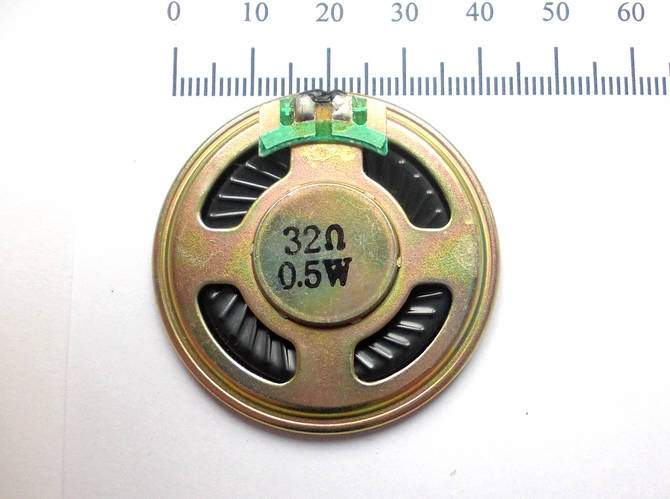 Динамик 40 мм, 32 Ом, 0,5 Вт, цена 42 грн - Prom.ua (ID#598032588)