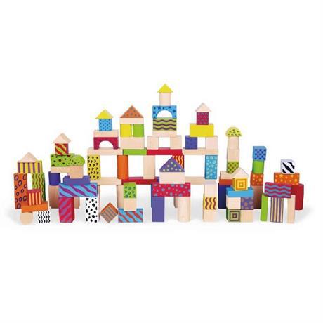 Набір будівельних блоків Viga Toys 100 шт. 3см 59696