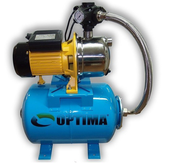 Насосна Станція Optima JET 100S 24 1,1 кВт. неіржавка сталь. для ководини та Колодця