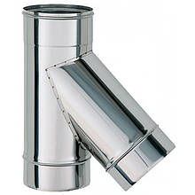 Трійник 45° з неіржавкої сталі AISI 304