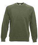 Реглан великий светр батал 3XL-5XL Classic raglan sweat Fruit of the Loom, фото 2