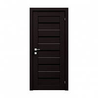 Двері Родос MODERN LAZIO ПОЛУСТЕКЛО BLK ВЕНГЕ ШОКОЛАДНИЙ