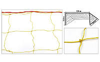  Сітка на ворота футбольні аматорська вузлова (2 шт.) Капрон-Діагональ UR (капрон 1,2 мм)