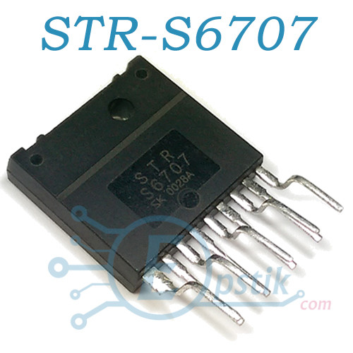 STR-S6707, Імпульсний регулятор напруги з вихідним біполярним ключем, MULTIWATT-9