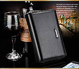 Сумка клатч гаманець чоловічий LEINASEN модель 2 (чорний), фото 3