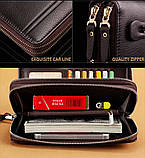 Сумка клатч гаманець чоловічий LEINASEN модель 2 (чорний), фото 7