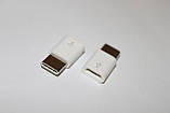 Перехідник microUSB (f) на Type-C White, фото 2