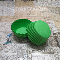 Паперові форми для кексів Салатові (50 шт.)