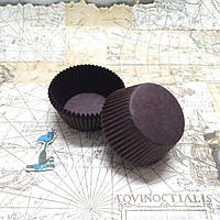 Паперові форми для кексів Коричневі (50 шт.)