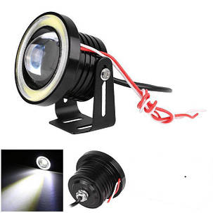 LED протитуманні фари 10w, 76 мм з ангельськими очками (2шт) Код.58919, фото 2