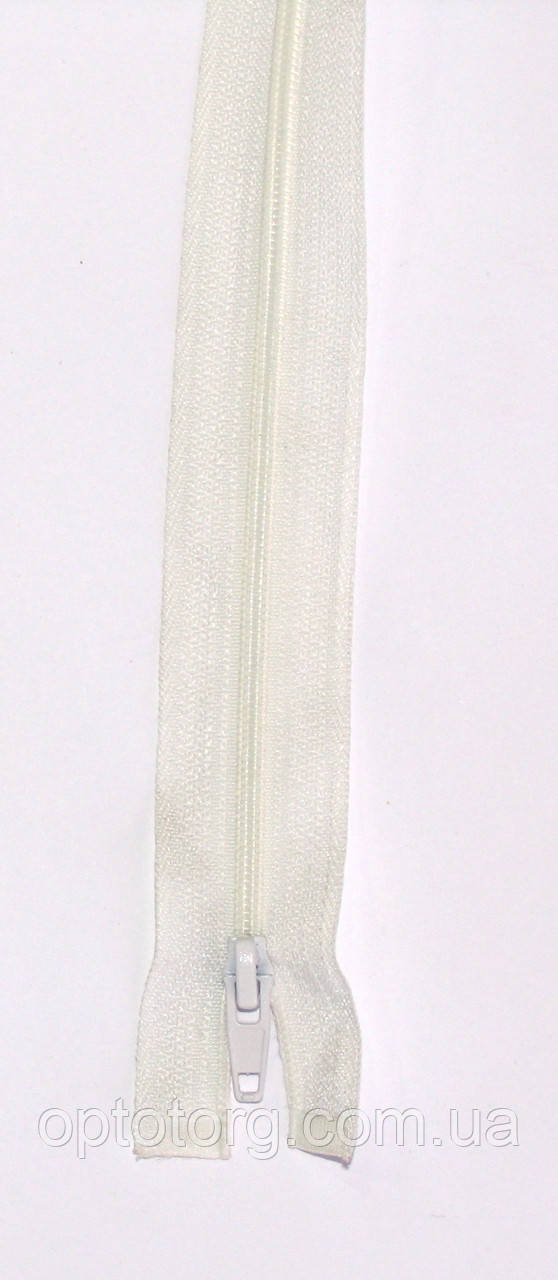 Спіральна блискавка Тип3 Біла рулонна 200м