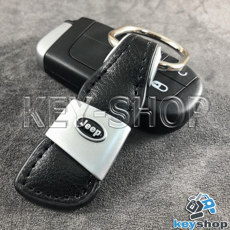 Брелок для авто ключей Джип (Jeep) кожаный - фото 1 - id-p653904677
