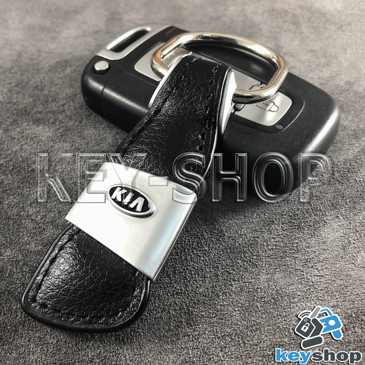 Брелок для авто ключей KIA (КИА) кожаный - фото 1 - id-p653904754