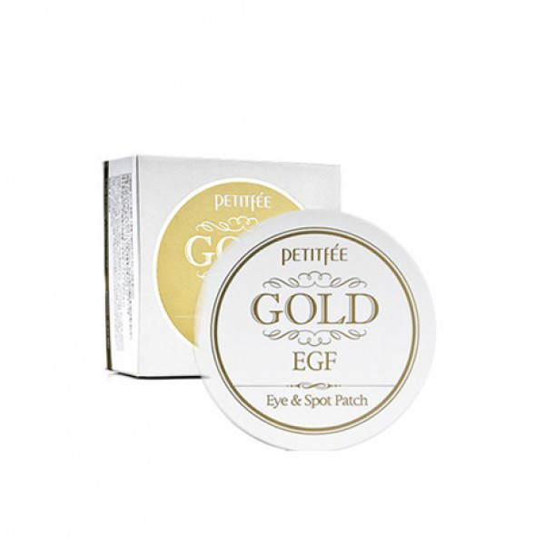 Патчі під Очі з Золотом Petitfee Gold & EGF Eye & Spot Patch 60шт + 30 точкових патчів, фото 1
