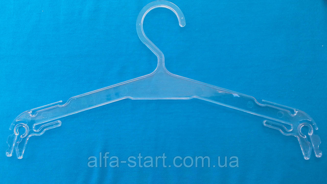 Прозорі пластикові вішалки плічка 42 см для жіночих нічних полуниць і піжам