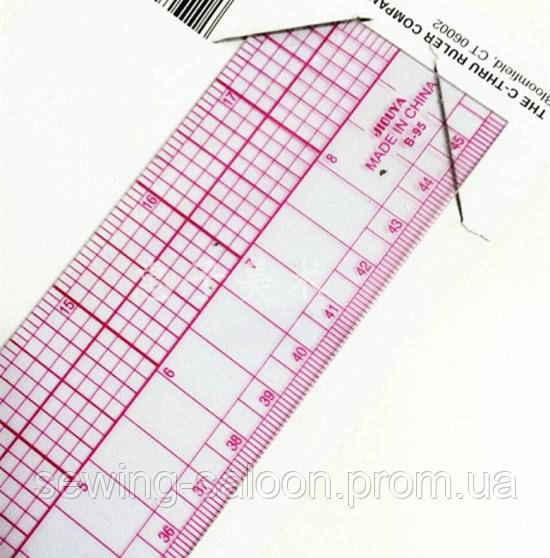 Линейка лекальная раскройная B-95 (разметка 45см.) (ID#650225127), цена ...