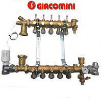 Модульный коллекторный узел Giacomini для систем отопления на 3 контура