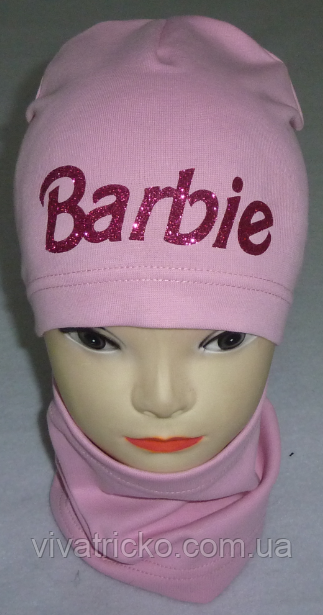 Шапка-домік + хомут "Barbie", Vivatricko р 3-8 років