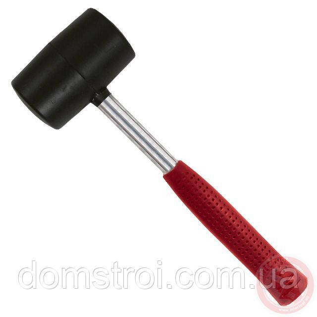 Киянка гумова 450 мм 65 мм, чорна гума, металік. ручка INTERTOOL