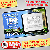 Магнітна фоторамка на холодильник. Розмір 115х70 мм. Товщина 0,7 мм
